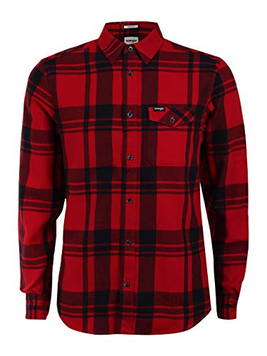 Wrangler W5932T Camicia Uomo Nero S