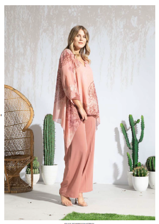 Blusa Perseo fantasia rosa Lizalù