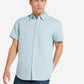 Camicia Lino blu manica corta Wrangler