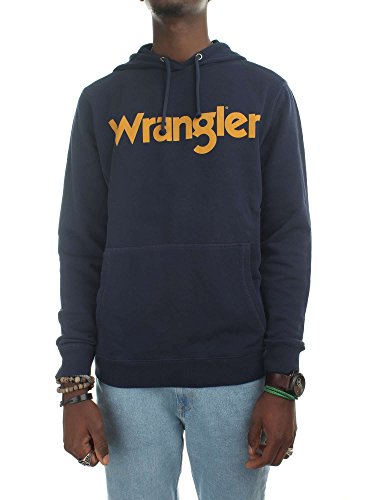 Felpa Hoodie Navy Wrangler