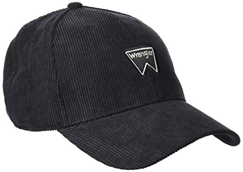 Wrangler Corduroy cap Cappellino da Baseball, Nero, Taglia Unica Uomo