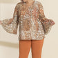Blusa in Georgette fantasia Lizalù