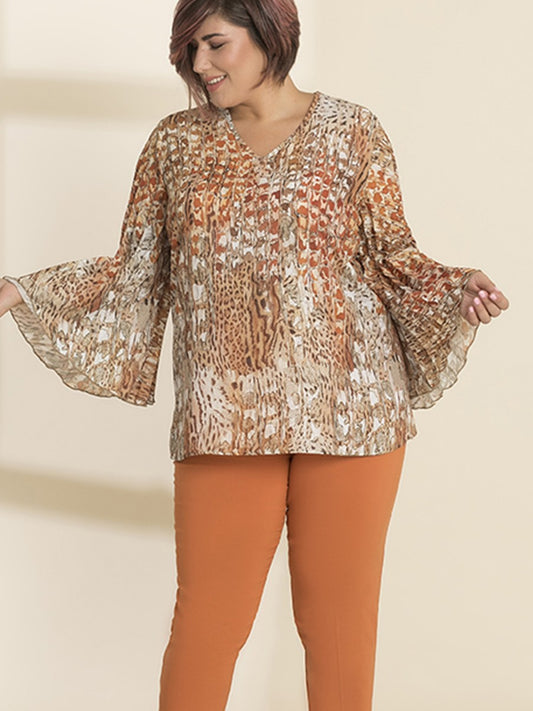 Blusa in Georgette fantasia Lizalù